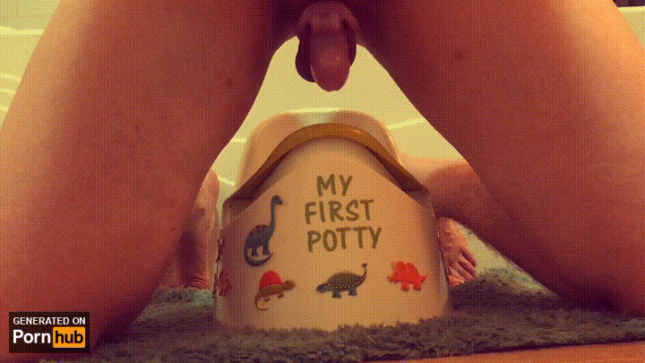 Chastity Orgasm Into Potty Chair Porn Gif | Pornhub.com